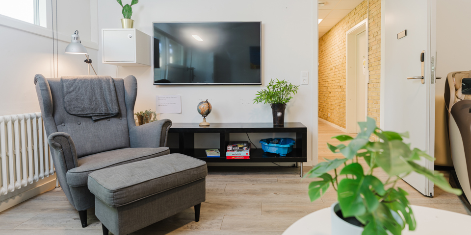 Stue med TV